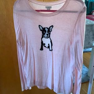 J.crew dog cotton sweater